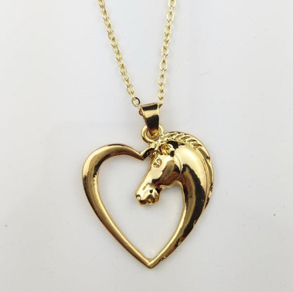 Horse Necklace Silver Color Horse Head