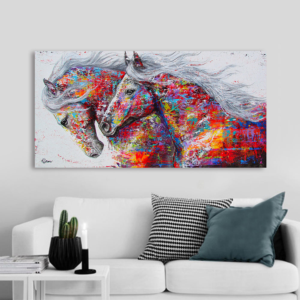 Frameless horse decorative painting
