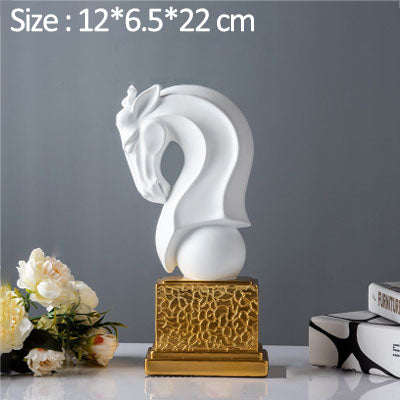 Horse head creative furnishing pieces