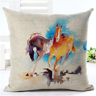 Horse pattern pillow pillowcase