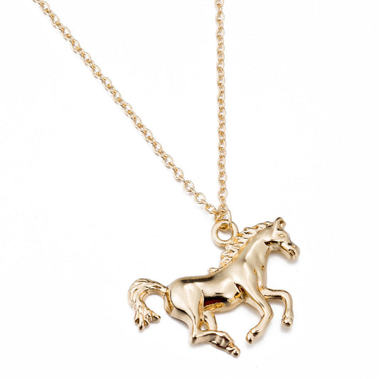 Running Horse Necklace Ladies Clavicle Chain