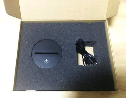 Horse head colorful 3D night light USB interface creative visual light touch art light