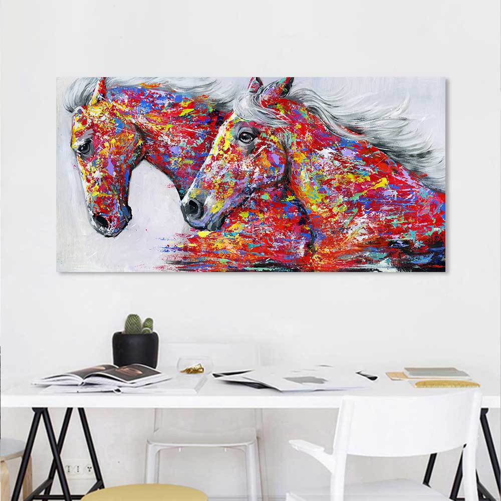 Frameless horse decorative painting