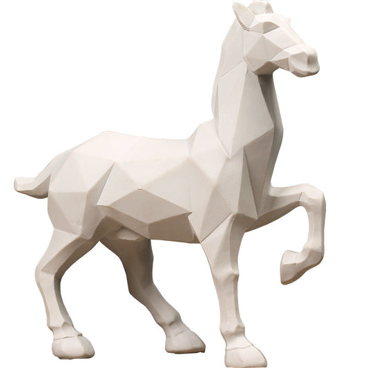 Nordic Minimalist Modern Origami  Horse Ornaments