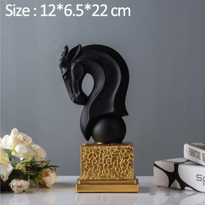 Horse head creative furnishing pieces