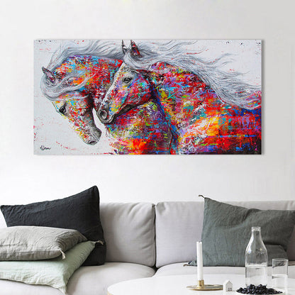 Frameless horse decorative painting