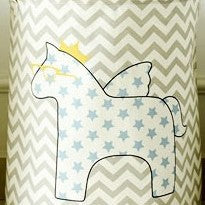 Cartoon Horse Large Dirty Clothes Bucket