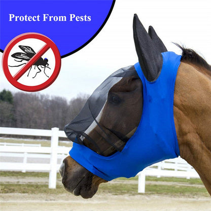 Mosquito proof horse mask in summer