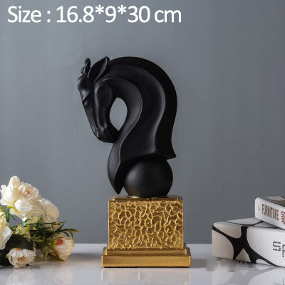 Horse head creative furnishing pieces